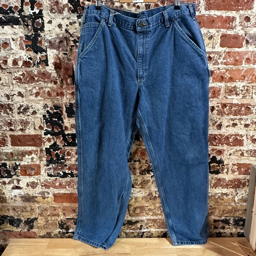 Carhartt B13-DPS Carpenter Jeans Mens 38x30 Denim Utility Blue
